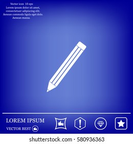 pencil icon , vector illustration