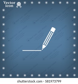 pencil icon , vector illustration