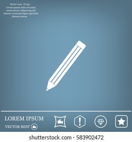 pencil icon , vector illustration
