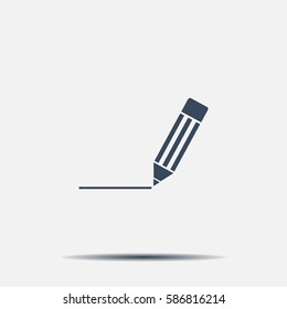 pencil icon , vector illustration