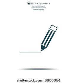 pencil icon , vector illustration