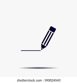 pencil icon , vector illustration