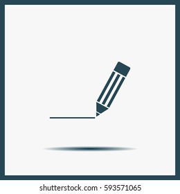 pencil icon , vector illustration