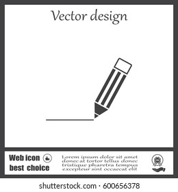 pencil icon , vector illustration