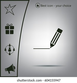 pencil icon , vector illustration