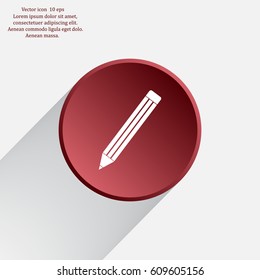 pencil icon , vector illustration