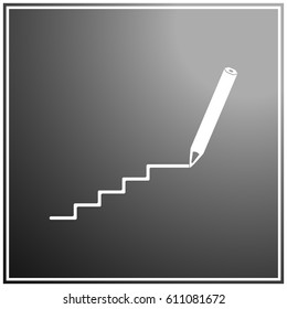 pencil icon , vector illustration