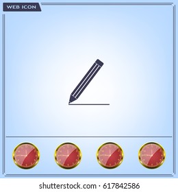 pencil icon , vector illustration