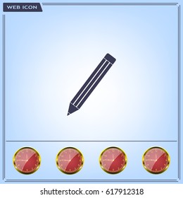 pencil icon , vector illustration