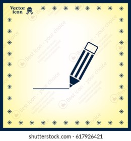 pencil icon , vector illustration