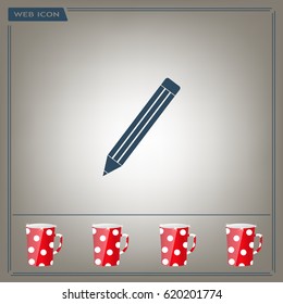 pencil icon , vector illustration
