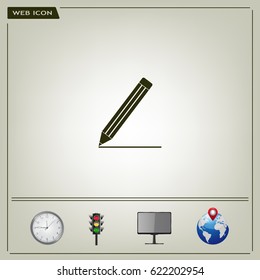 pencil icon , vector illustration