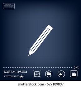 pencil icon , vector illustration