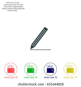 pencil icon , vector illustration
