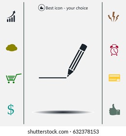 pencil icon , vector illustration