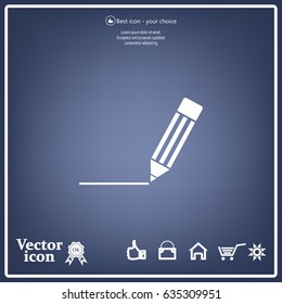 pencil icon , vector illustration
