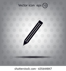 pencil icon , vector illustration