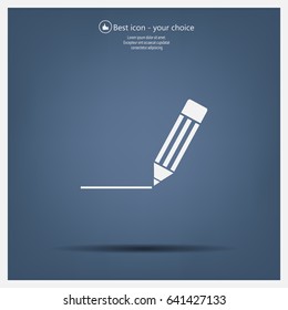 pencil icon , vector illustration