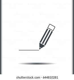 pencil icon , vector illustration
