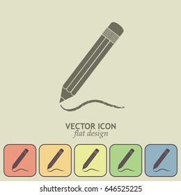 pencil icon , vector illustration