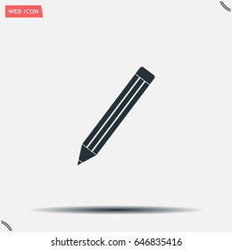 pencil icon , vector illustration