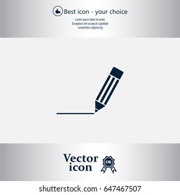 pencil icon , vector illustration