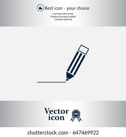 pencil icon , vector illustration