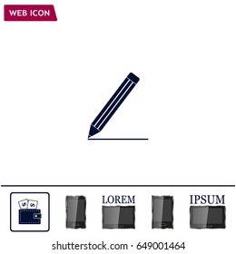 pencil icon , vector illustration