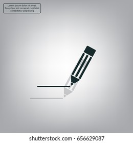 pencil icon , vector illustration