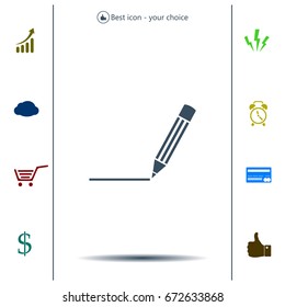 pencil icon , vector illustration