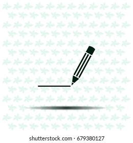 pencil icon , vector illustration