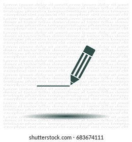 pencil icon , vector illustration