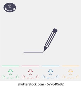 pencil icon , vector illustration