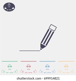 pencil icon , vector illustration