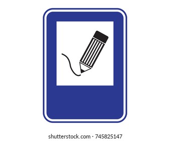 pencil icon, vector illustration