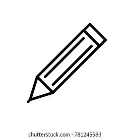 pencil icon, vector illustration