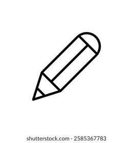 pencil icon Vector illustration in black