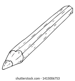 Pencil icon. Vector illustration of clerical pencil. Hand drawn drawing and drawing tool.