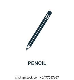 Pencil icon vector illustration. Creative sign from education icons collection. Filled flat Pencil icon for computer and mobile. Symbol, logo vector graphics.
