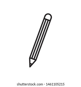 Pencil icon vector. Pencil illustration for design. Flat design on white background.