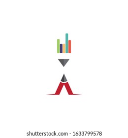 Pencil  icon Vector Illustration design Logo template