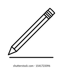 pencil icon vector illustration. Editable pencil icon for web and mobile.