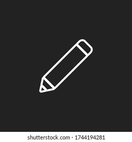 icono de lápiz. Ilustración del vector EPS 10.