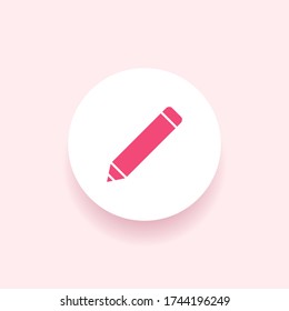 pencil icon. Vector illustration EPS 10.
