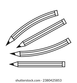 Icono de lápiz. Ilustración vectorial. EPS 10.