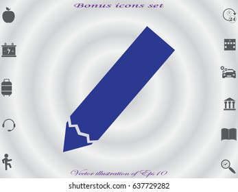 pencil icon vector illustration eps10