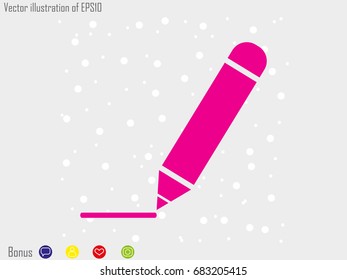 pencil icon vector illustration eps10