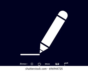 pencil icon vector illustration eps10