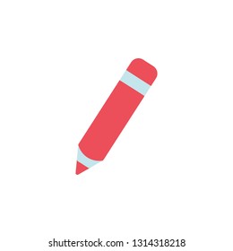 Pencil Icon Vector Illustration in Flat Style for Any Purpose