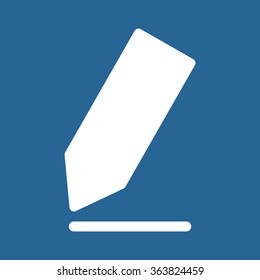 pencil icon, vector illustration. Flat design style